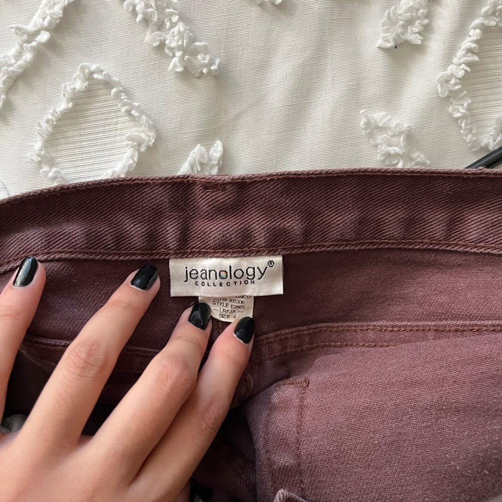 Jeaonology Maroon Jeans